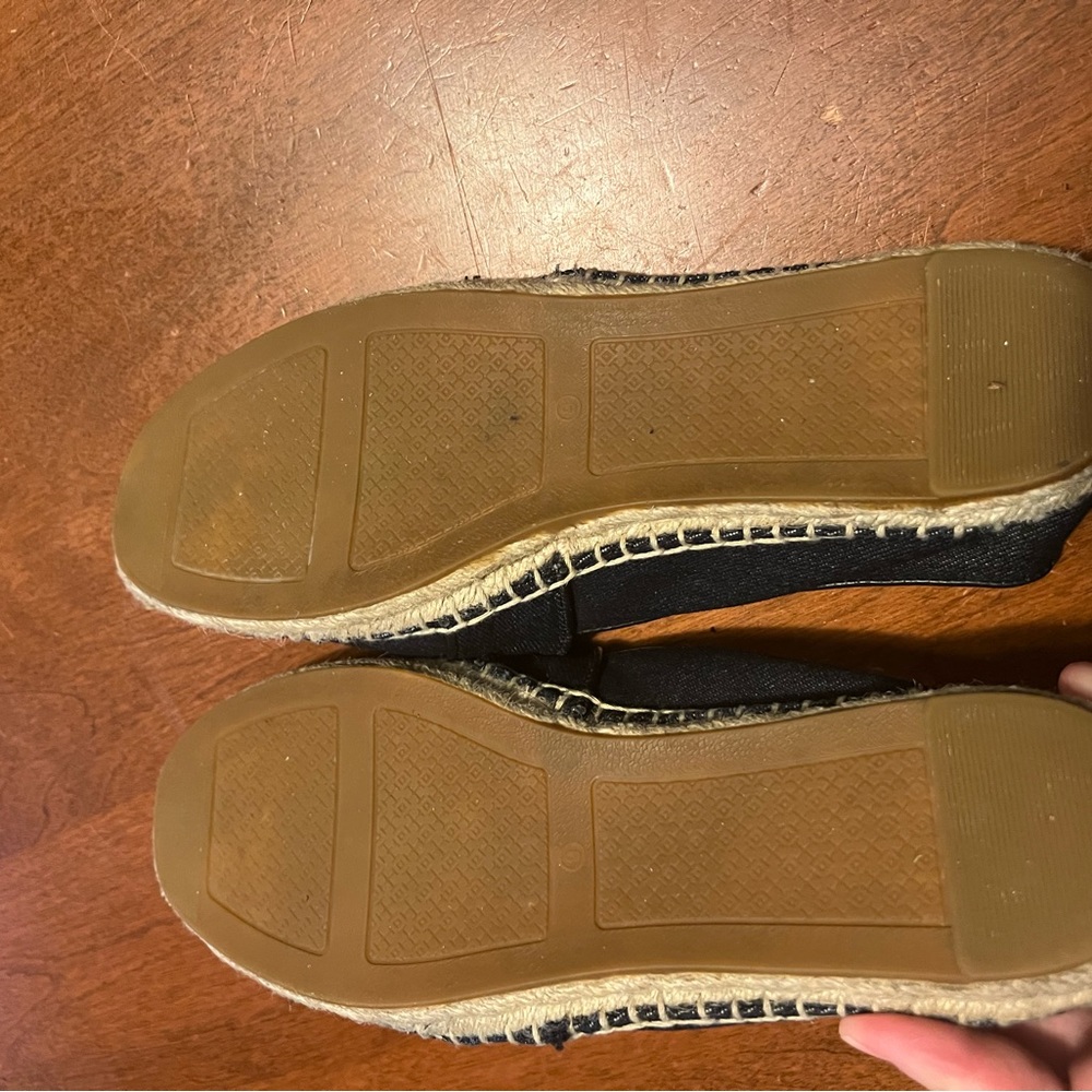 Tory Burch espadrilles dark navy denim 9 - Picture 7 of 9